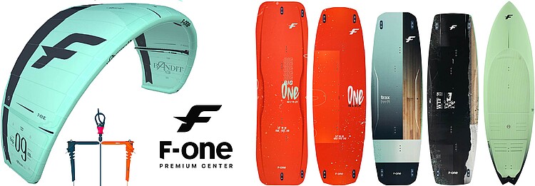 F-ONE Kitesurfing Uitrusting verhuur kites en boards in El Gouna Egypte