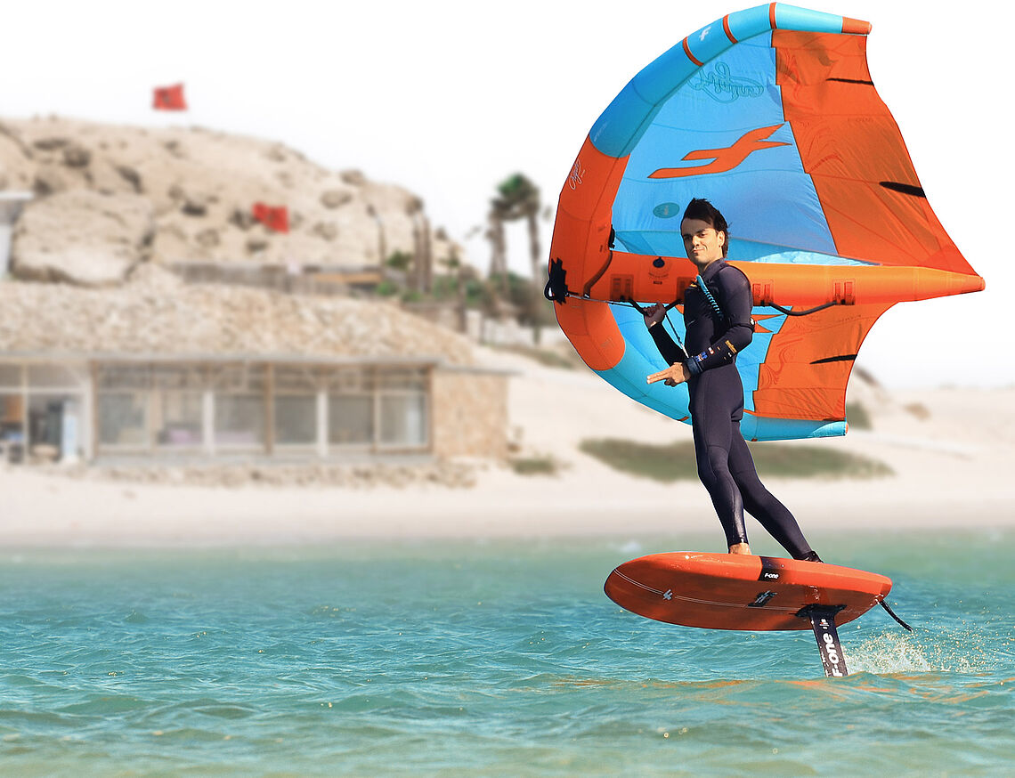 École de wingfoil à Dakhla Cours et location de matériel F-ONE