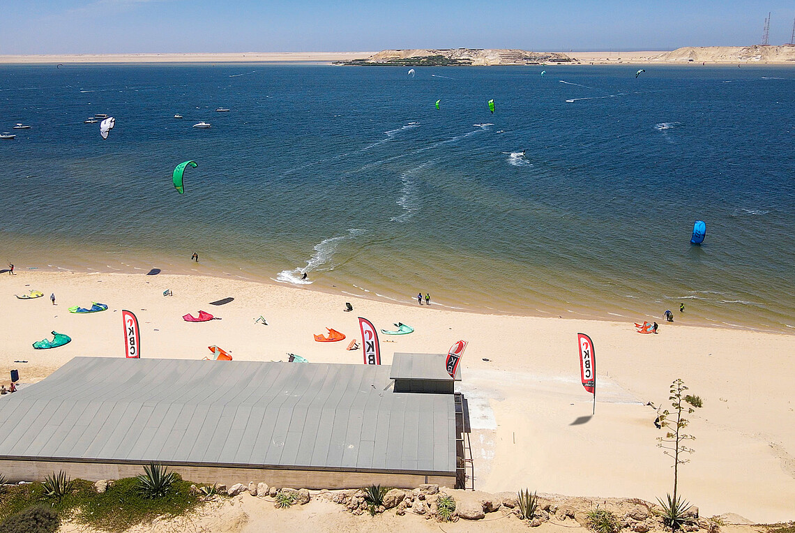 Strand Kitesurf School Dakhla - KBC IKO Center Marokko Strand