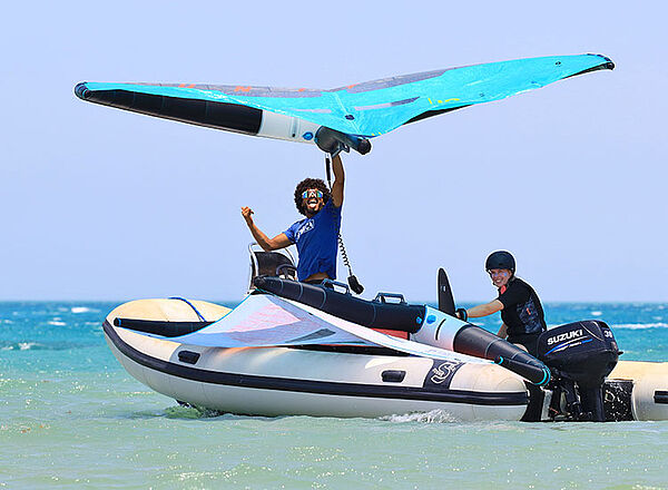 Reddingsdienst Kitesurfer KBC El Gouna Egypte Rode Zee Veiligheid