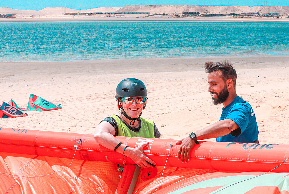 Professionele IKO Kitesurf School KBC Dakhla Marokko Watersport
