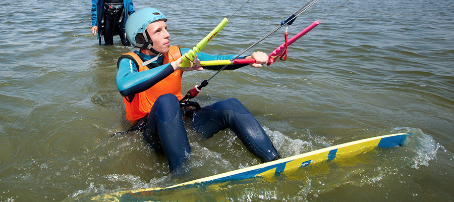 Advanced course at KBC Brouwersdam at the North Sea