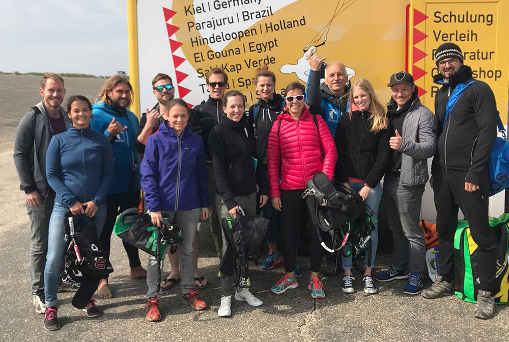 Kitesurf leerling bij KBC Brouwersdam Nederland - Kiteboarding leren