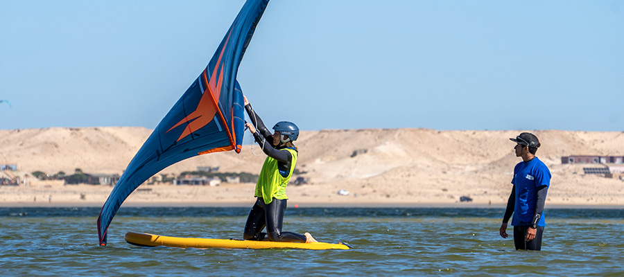 Wingfoil Cursus KBC Dakhla F-ONE Uitrusting Marokko Watersport School