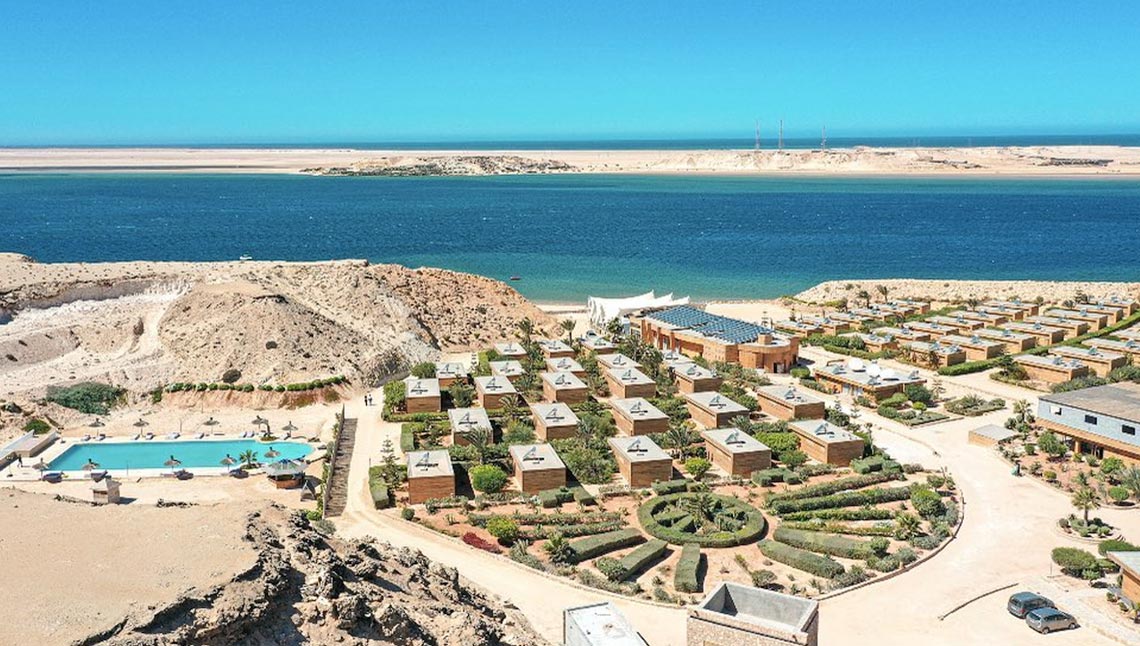Hotel Dakhla Club Dakhla Lagoon direct aan kitespot KBC Marokko