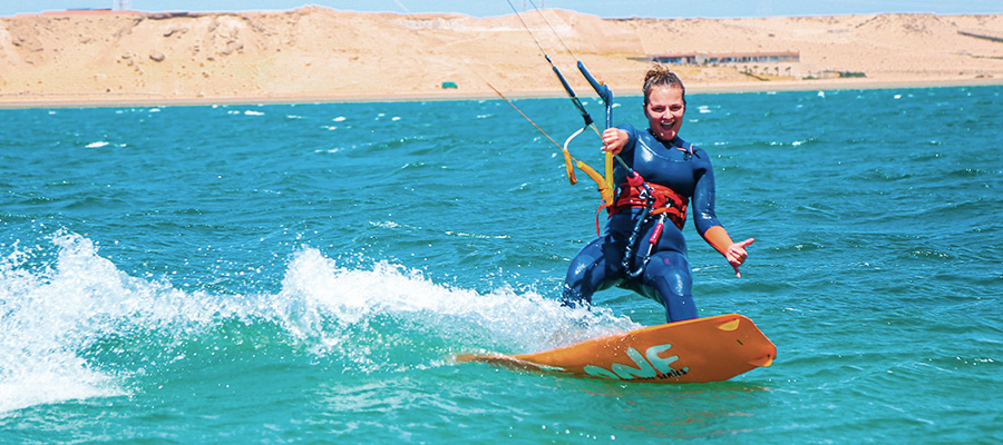 Learn kitesurfing in private course at KBC Dakhla in Morocco