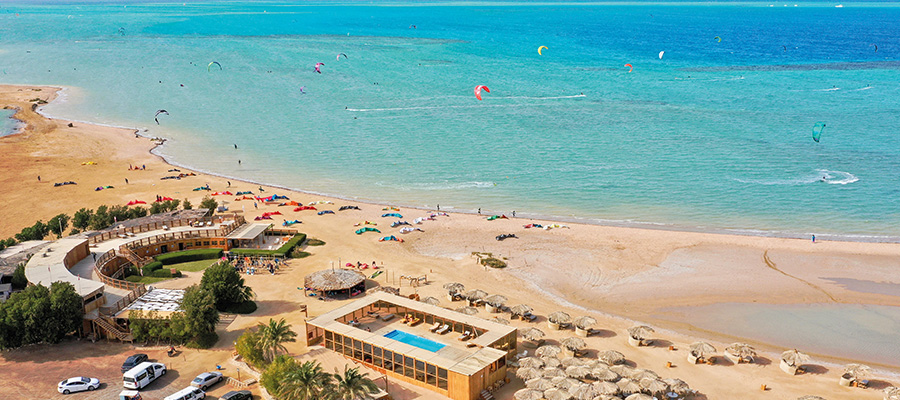 KBC Watersport Centrum El Gouna - Kitesurfing Wingfoil Egypte Rode Zee