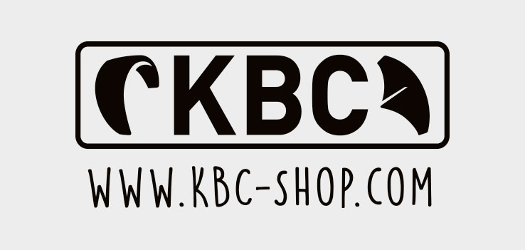 KBC Kiteboarding Shop logo - kitesurfing uitrusting en gear op www.kbc-shop.com
