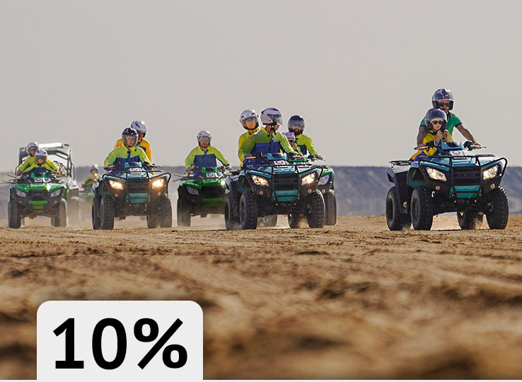 Quadtour + sandboarden