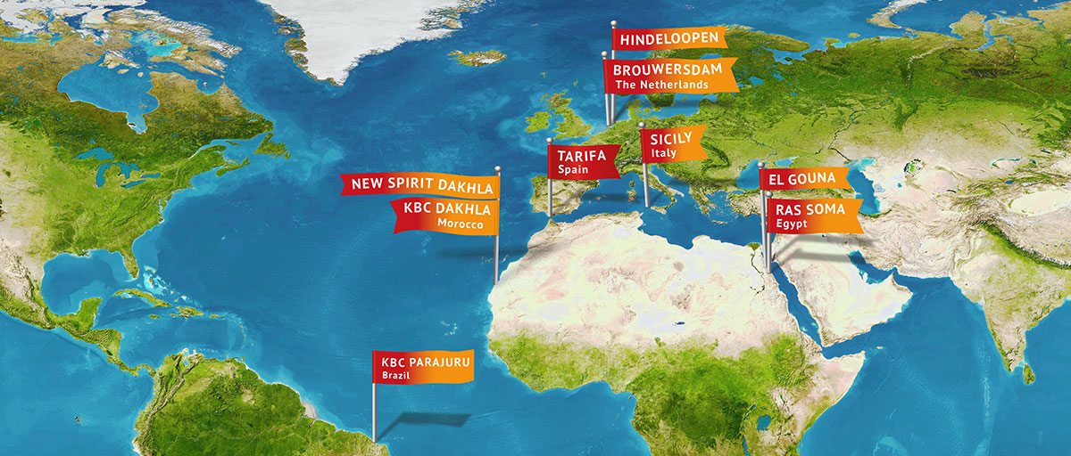 Wereldkaart Beste Kitesurf Spots Wereldwijd Kiteboarding Reisbestemmingen