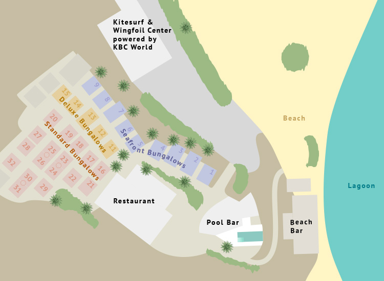 New Spirit Dakhla Bungalow Hotel Dakhla Lagoon - KBC Kitesurf Center Dakhla Morocco