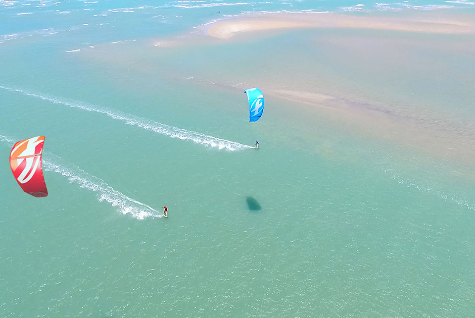 Aerial View KBC Parajuru - Kitesurf Center Brazil Ceará Kiteboarding Spot