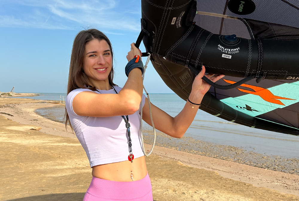 Bachelorette Stella Stegmann Wingfoil Cursus El Gouna Egypte