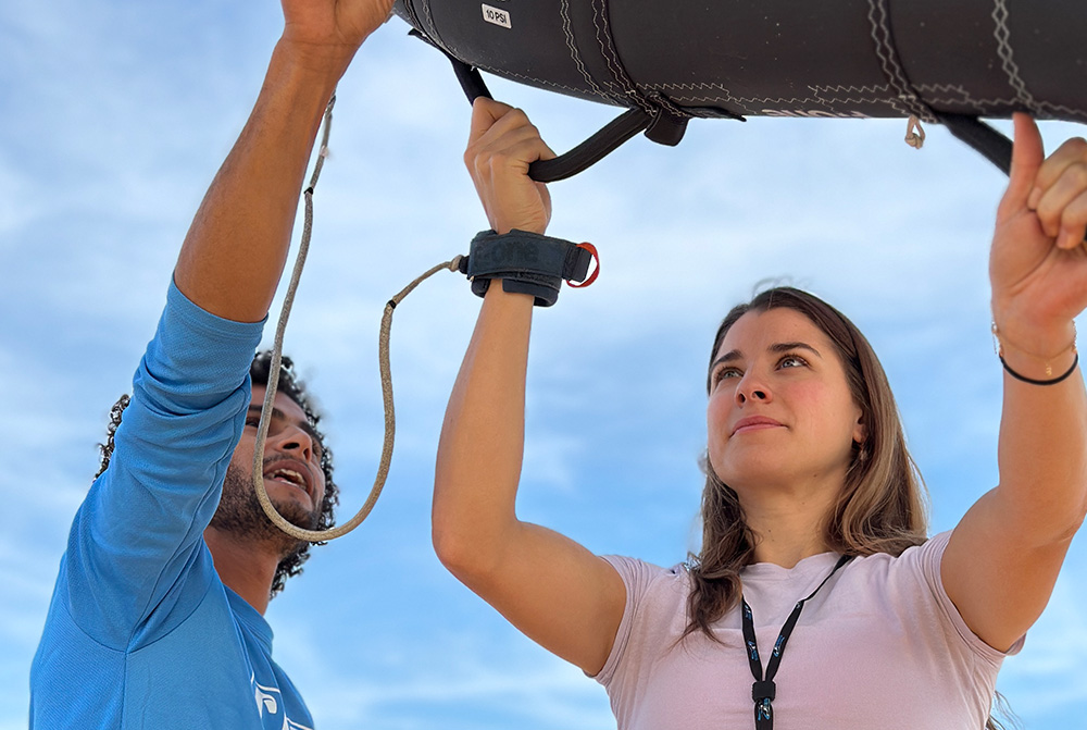 Bachelorette Wingfoiling F-ONE Uitrusting Stella Stegmann