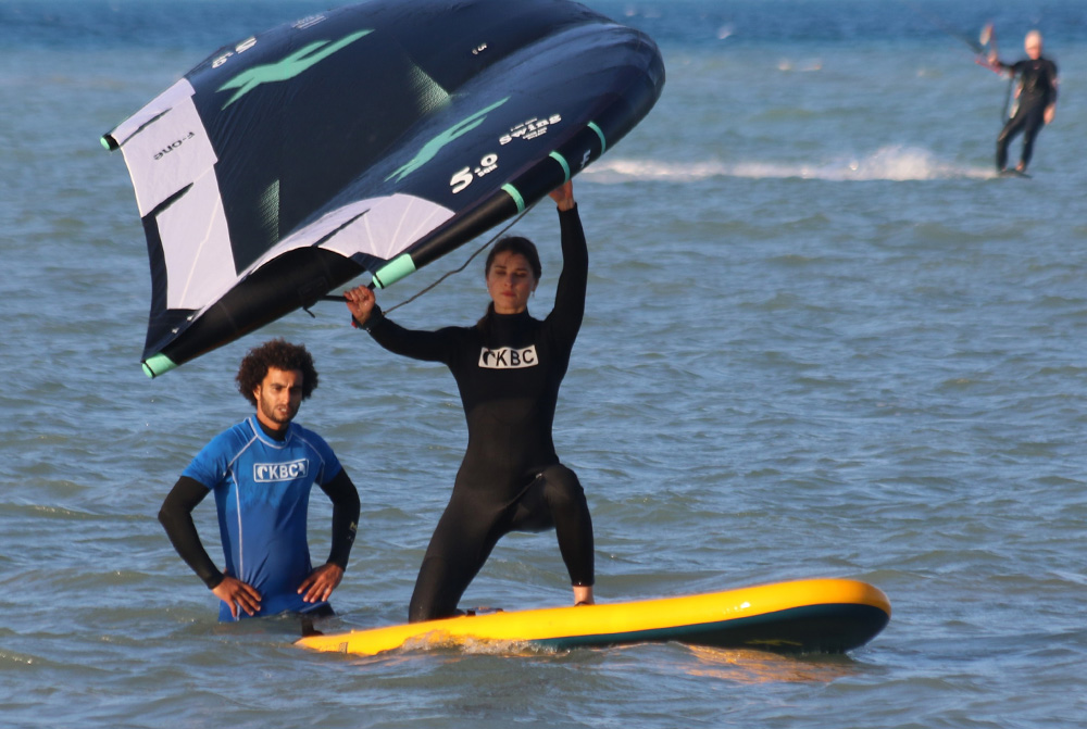 Stella Stegmann Wingfoiling El Gouna Rode Zee