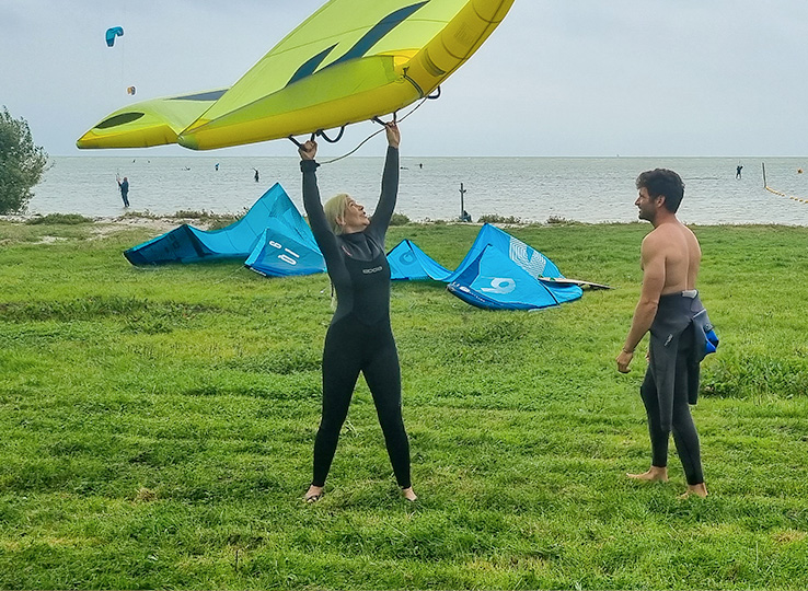 Wingfoil school Hindeloopen Ijsselmeer Nederland
