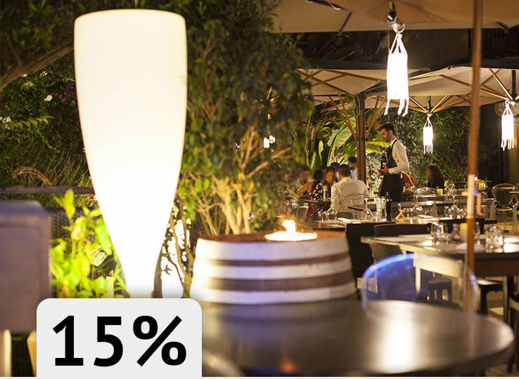 Elegant restaurant terras La Bottega Del Carmine - perfecte dining bestemming voor kitesurfing reizigers