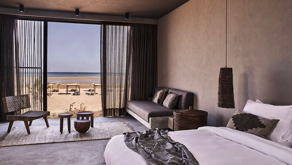 Luxe strandhotel kamer met zeezicht, perfect voor kitesurfen en watersport vakantie - Casa Cook resort